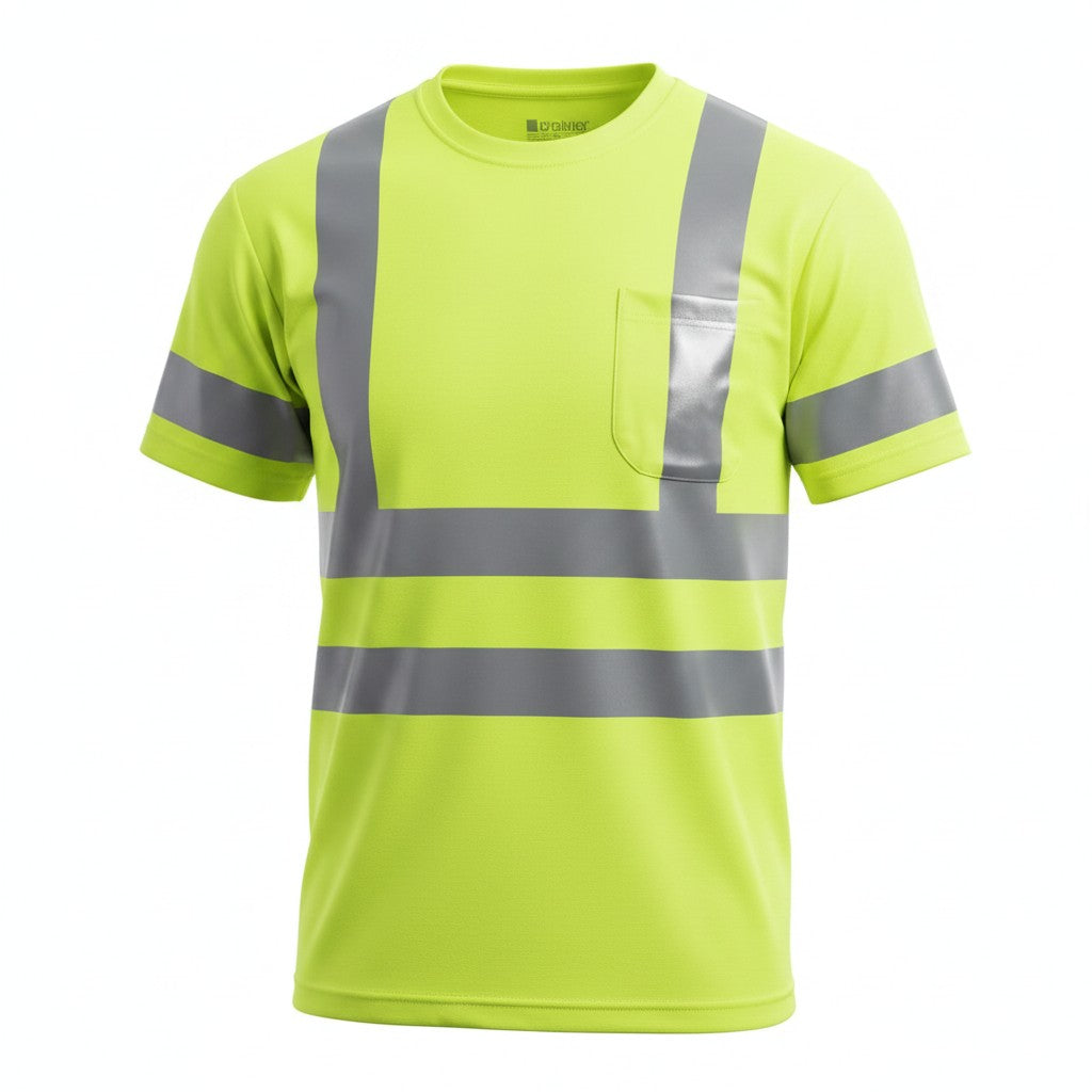 CornerStone CS408 - ANSI 107 Class 3 Short Sleeve Snag-Resistant Reflective T-Shirt - Safety Yellow