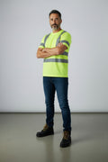 CornerStone CS408 - ANSI 107 Class 3 Short Sleeve Snag-Resistant Reflective T-Shirt - Safety Yellow